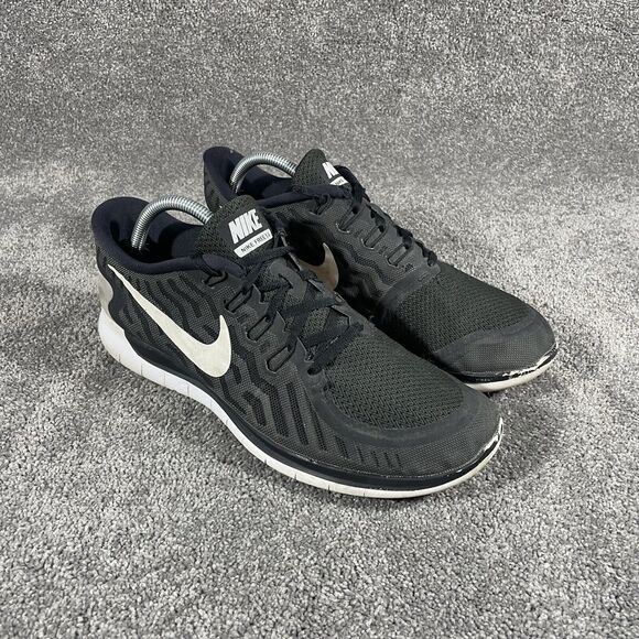 Nike Free 5.0 Men’s Athletic Running Shoes 724382-002 Black White Size 10 M main image 4